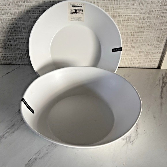 Rae Dunn Serving Bowl "Happy Harvest" Melamine Bundle of 2 Bowls New Large! BxQQ - Picture 2 of 5